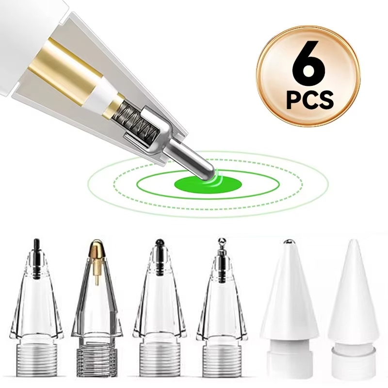 Ipad Pencil Stylus - 6 stuks vervangende potloodpunten voor Apple