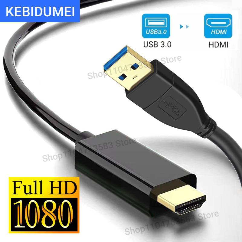 Hdmi Adapter Tablet - 1.8M USB 3.0 Naar HDMI-compatibele Kabel