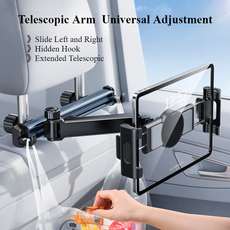 Trimble Tablet Accessories - Hipacool Telescopische Autotelefoonhouder Tablet Rugleuning Hoofdsteun