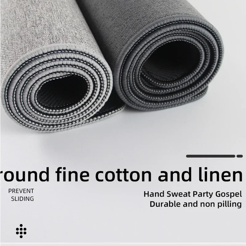 Tablet Accessories Aesthetic - Katoenen en linnen rubberen XXL muismat