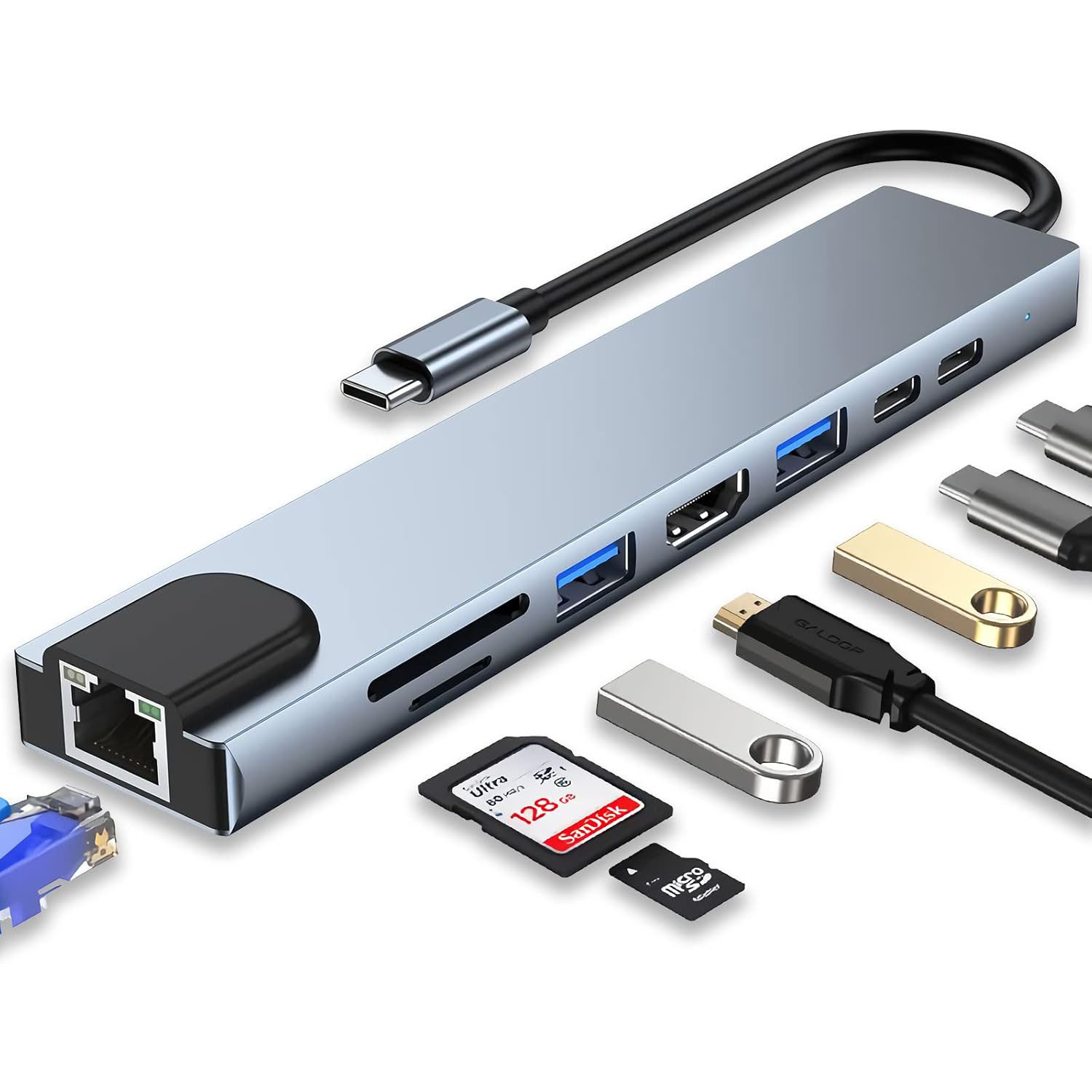 Hdmi Adapter Tablet - USB-C Hub Type-C Splitter Thunderbolt 3