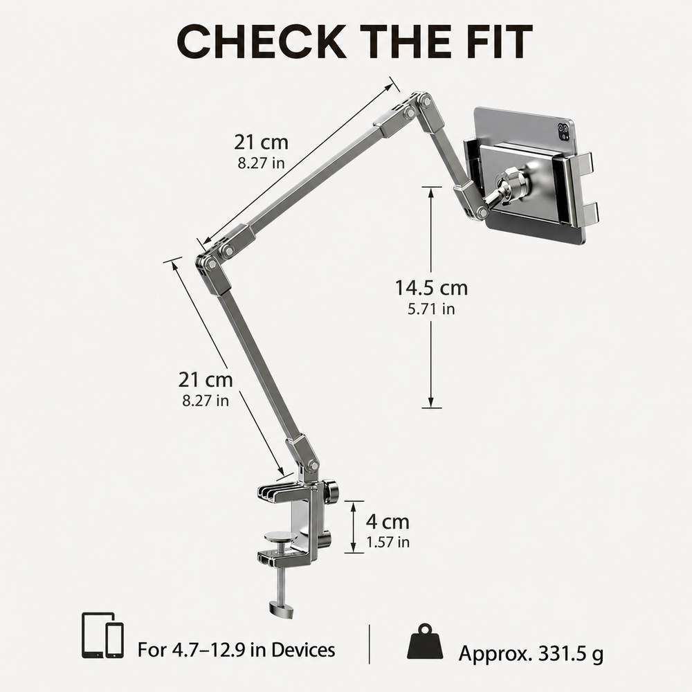 Verstelbare bedtelefoonhouders - Trimble Tablet Accessories recensie en prijs