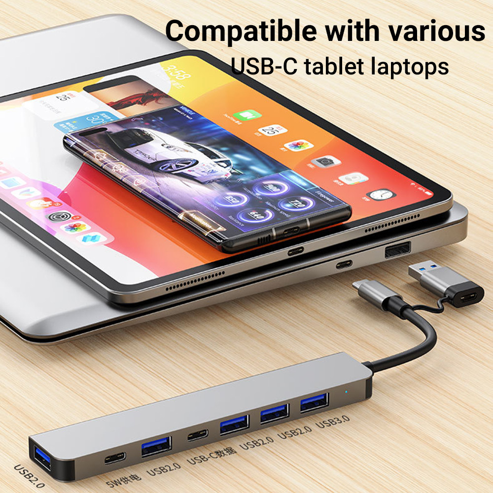 7-in-1 Dual-Head USB-C&USB Doc - Tablet Accessories For Students recensie en prijs