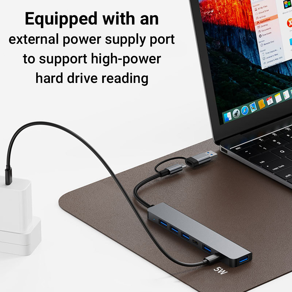 7-in-1 Dual-Head USB-C&USB Doc - Tablet Accessories For Students recensie en prijs