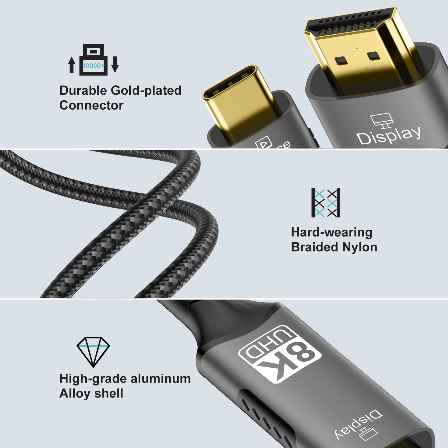 8K@60Hz USB C naar HDMI-adapte - Hdmi Adapter Tablet recensie en prijs