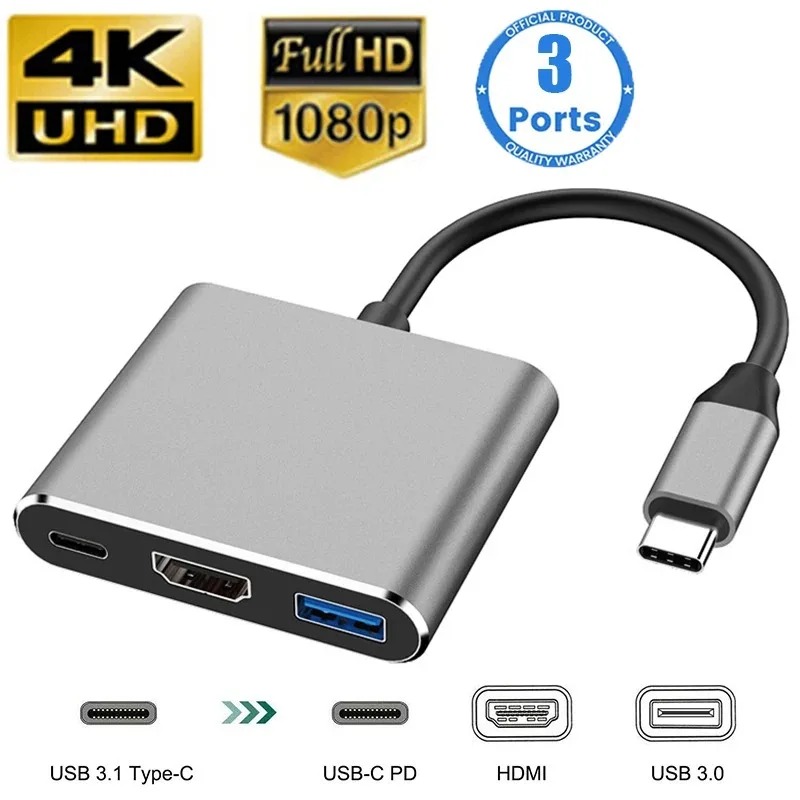 USB C HUB 3in1 Type C 3.0 naar - Hdmi Adapter Tablet recensie en prijs