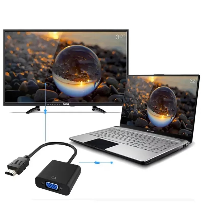 1-4sets HD 1080P HDMI naar VGA - Hdmi Adapter Tablet recensie en prijs