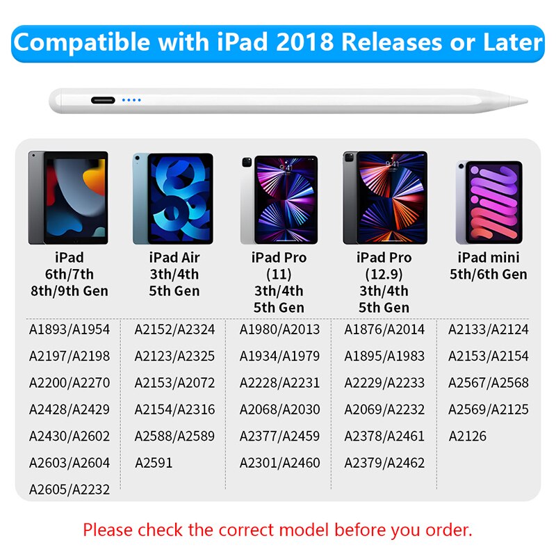 Voor Apple Potlood Palm Afwijz - Ipad Pencil Stylus recensie en prijs